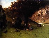 The Young Shepherdess by Gustave Courbet